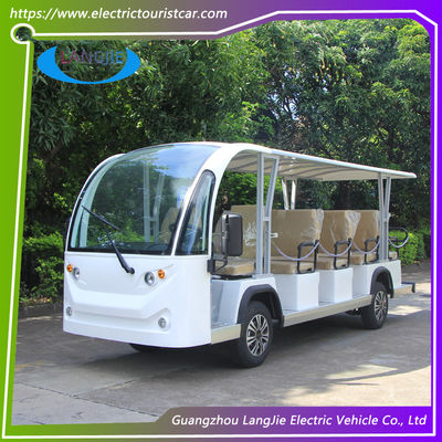 Veículo elétrico de passageiros de 14 lugares de quatro rodas 72V 7.5kw Motor AC para estacionamento