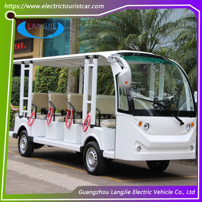 14 lugares Veículos elétricos de baixa velocidade AC 72V 7.5KW Carrinho de golfe elétrico de quatro rodas para carro de resort