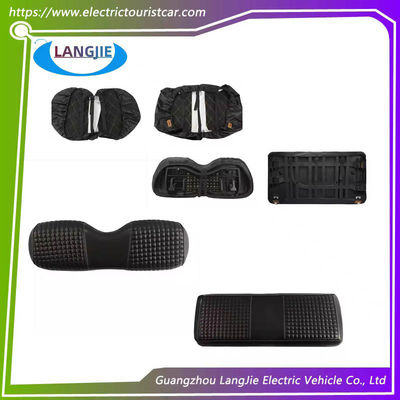 Golf Car Club Car DS Preto Pequeno Quadrado Cushion do assento dianteiro Impermeável e resistente a rachaduras Capa do assento