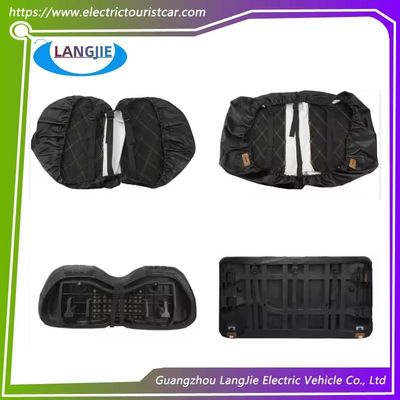 Clube Carro DS Golf Carro Cochilo Fronteiro Duplo Diamante Modelo Assento Set Preto Acessórios