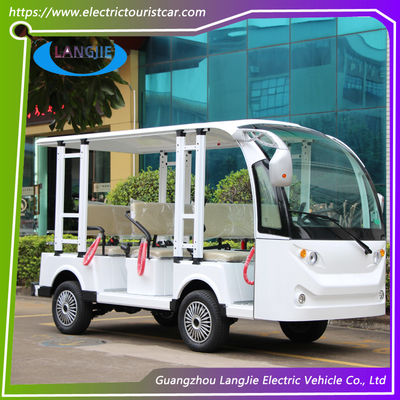 8 lugares Mini eléctrico Turista Carro 48V aC motor Aeroporto Carrinho de bagagem com telhado para Resort