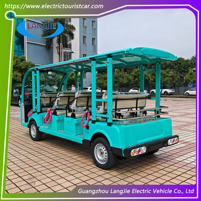 7.5kW motor AC 11 lugares carro de turismo elétrico velocidade máxima 30km / h para transporte público