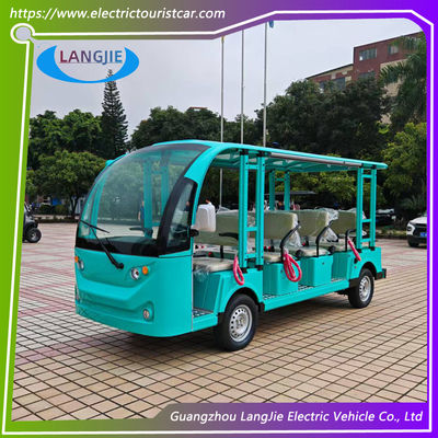7.5kW motor AC 11 lugares carro de turismo elétrico velocidade máxima 30km / h para transporte público