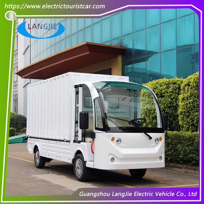 Carrinho de carga de 2 lugares 72V 7.5KW AC Motor Carrinhos de bagagem elétricos Caixa de carga para parque de fábricas