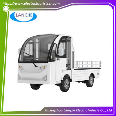 Carrinho de golfe de 2 lugares Branco AC 48V 5KW Carrinhos elétricos com caixa de carga