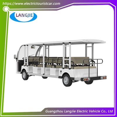 17 lugares Carro elétrico Tour Motor AC 72V Tempo de recarga 8 ~ 10h Para aluguer de carros turísticos