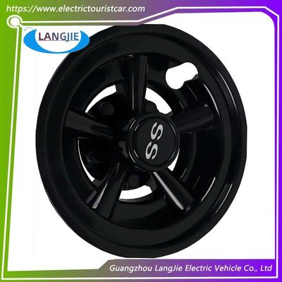 Caminhão de Golf de 8 polegadas Yamaha Peças de Cobertura do Hub da Roda Circular Negra