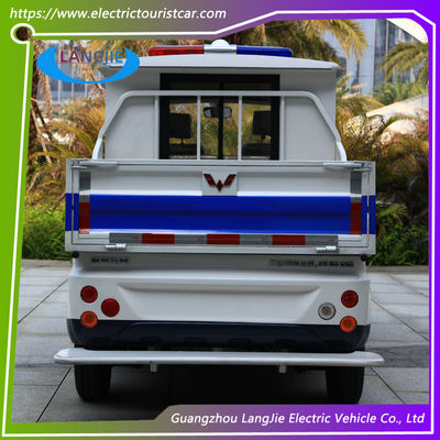 4/5 de dimensão elétrica de Bonde Carga Van Com Customized do recipiente da caixa da carga do ferro do carro-patrulha dos assentos