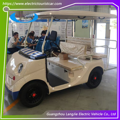 Veículos de segurança de golfe elétricos brancos Sistema de 48 V 2 lugares Carro turístico para estacionamento