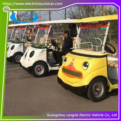Veículos de segurança de golfe elétricos brancos Sistema de 48 V 2 lugares Carro turístico para estacionamento