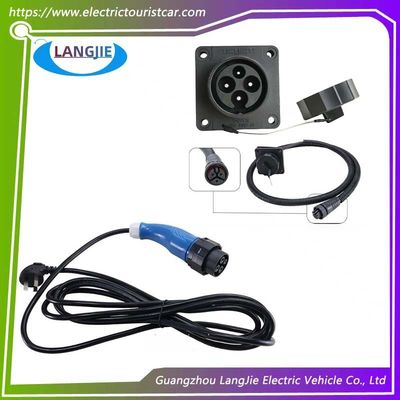 Acessórios para carrinhos de golfe eléctricos EXCAR Cabo de carregamento e tomada de carregamento