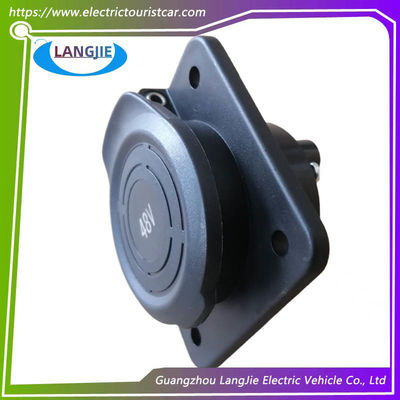 LVTONG Carro Elétrico de Turismo Carro de Patrulha Soquete de Carregamento 48V