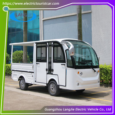 Ônibus Elétrico Panorâmico de 5 Lugares Carro de Carga Elétrico 48v com Caixa de Carga com Cercas para Resort