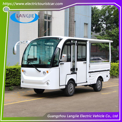 Carro elétrico de 5 lugares motor AC Caminhão elétrico de cor branca com carro de carga para hotel