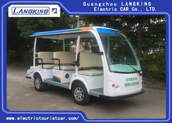 Do carro bonde amigável azul do turista de Eco de 8 assentos carregador a bordo de alta frequência