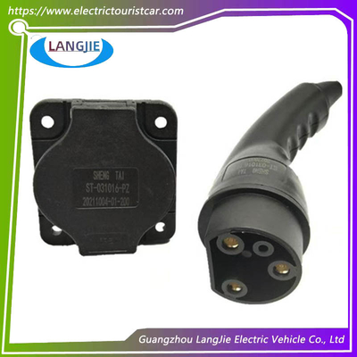 Bom preço. Plugue e tomada de carregamento para carro de turismo de quatro rodas LVTONG Cabo de carregamento para carrinho de golfe 0-220V Universal on-line