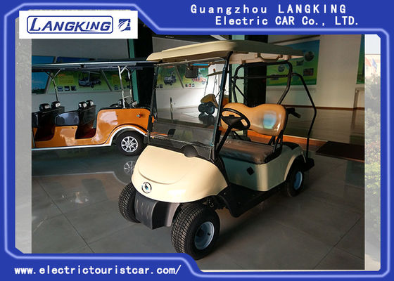 Carrinho de golfe bege da pessoa da economia de energia 2 da cor para o lugar/estádio do lazer