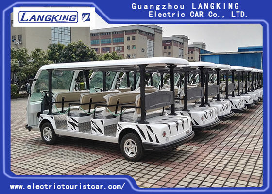 Veículos de canela bondes da cor branca com 11 Seater zero serviços longos da poluição