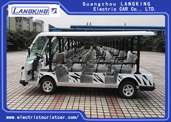 Veículos de canela bondes da cor branca com 11 Seater zero serviços longos da poluição
