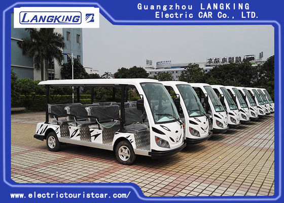 Veículos de canela bondes da cor branca com 11 Seater zero serviços longos da poluição