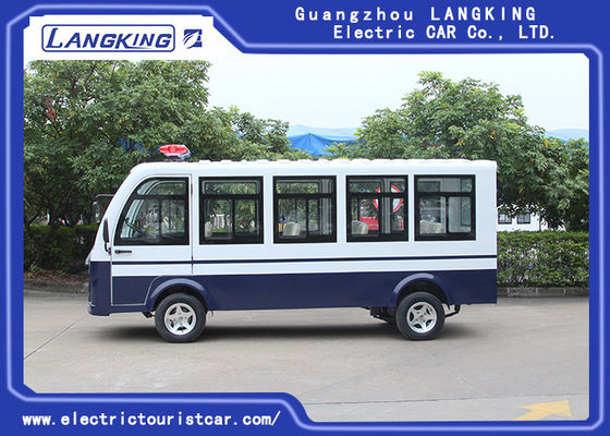 O carro bonde da canela de Seater do branco 11 equipado com choque eficaz absorve/porta