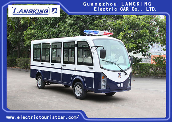 O carro bonde da canela de Seater do branco 11 equipado com choque eficaz absorve/porta