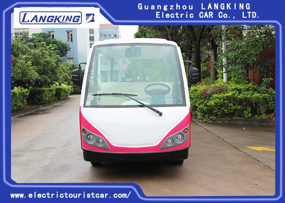 Ônibus bonde vermelho/do branco 11 passageiro 72V 7.5KW de excursão para a comunidade residencial