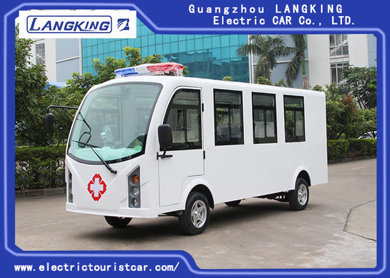 A ambulância elétrica personalizada 8 do carrinho de golfe da cor assenta + 1 motor de C.A. da cama 72V /7.5KW