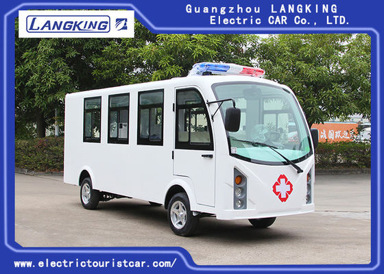 A ambulância elétrica personalizada 8 do carrinho de golfe da cor assenta + 1 motor de C.A. da cama 72V /7.5KW