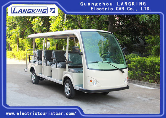 Camioneta expresso elétrica Sightseeing elétrica de baixa velocidade do carro de 72V 5.5KW mini 14 assentos/