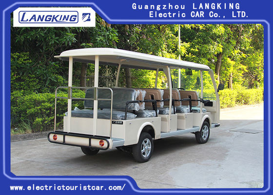 Camioneta expresso elétrica Sightseeing elétrica de baixa velocidade do carro de 72V 5.5KW mini 14 assentos/
