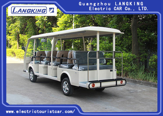 Camioneta expresso elétrica Sightseeing elétrica de baixa velocidade do carro de 72V 5.5KW mini 14 assentos/
